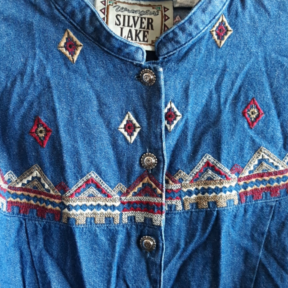 Vintage Wranglers Silver Lake SouthWest Denim - Picture 3 of 6